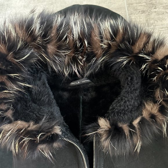 Women's UPSTAR CONTINENTAL Sheepskin Jacket Size S. - Picture 6 of 9